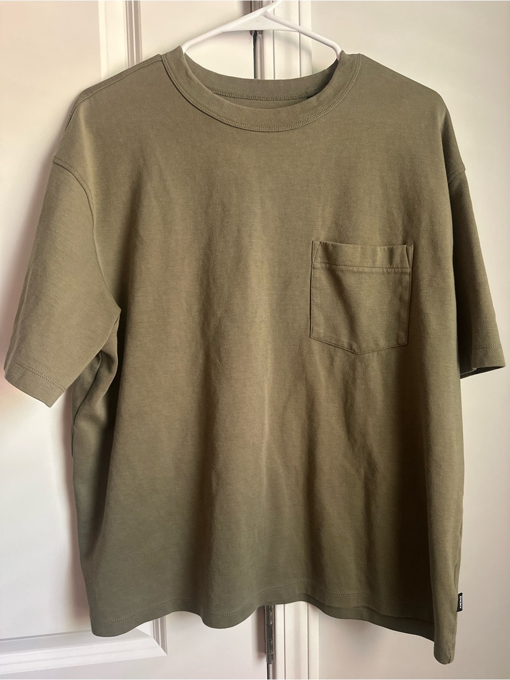 DKNY Olive Green Short Sleeve Pocket Tee